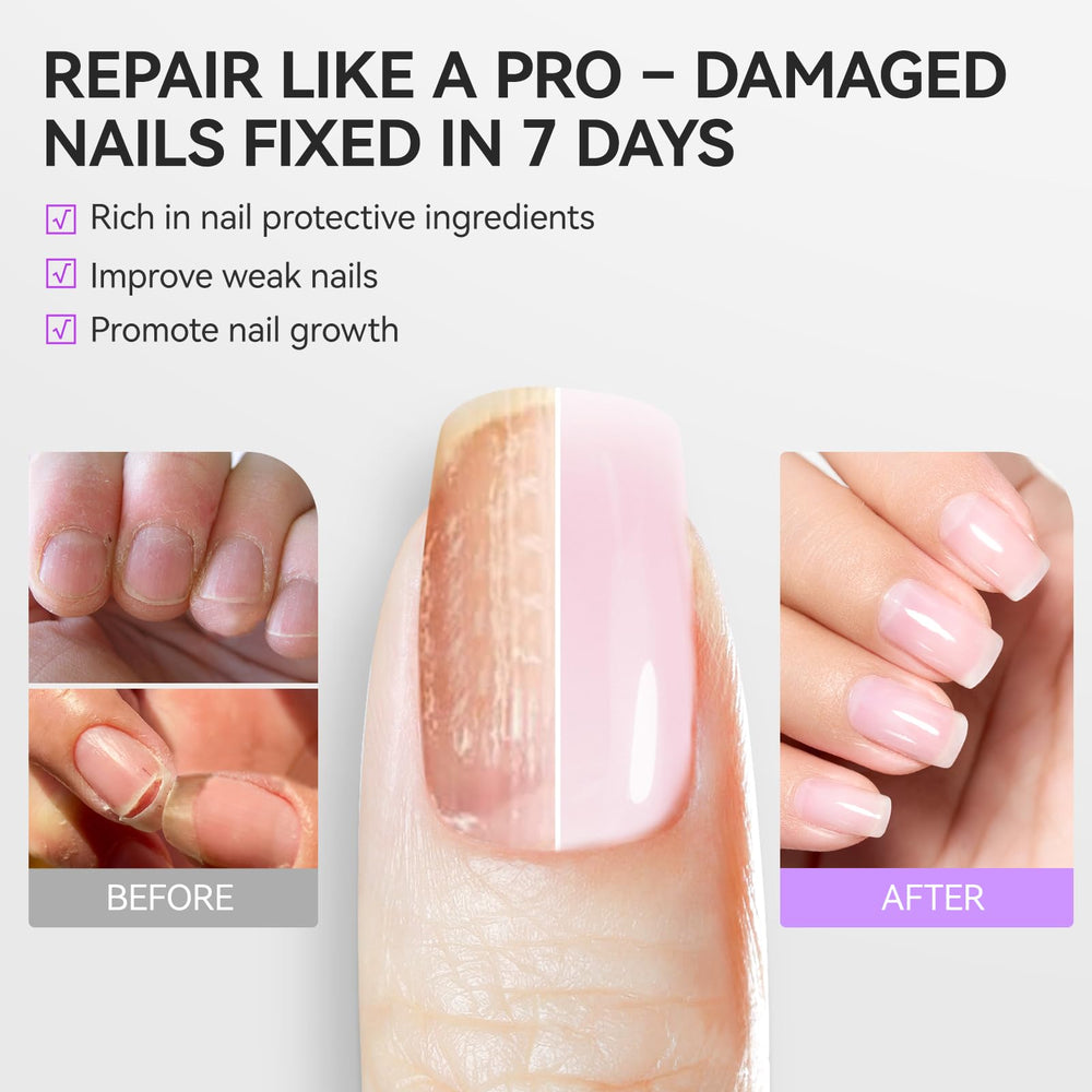 Gelike EC keratin and jojoba nourishing formula for nails.