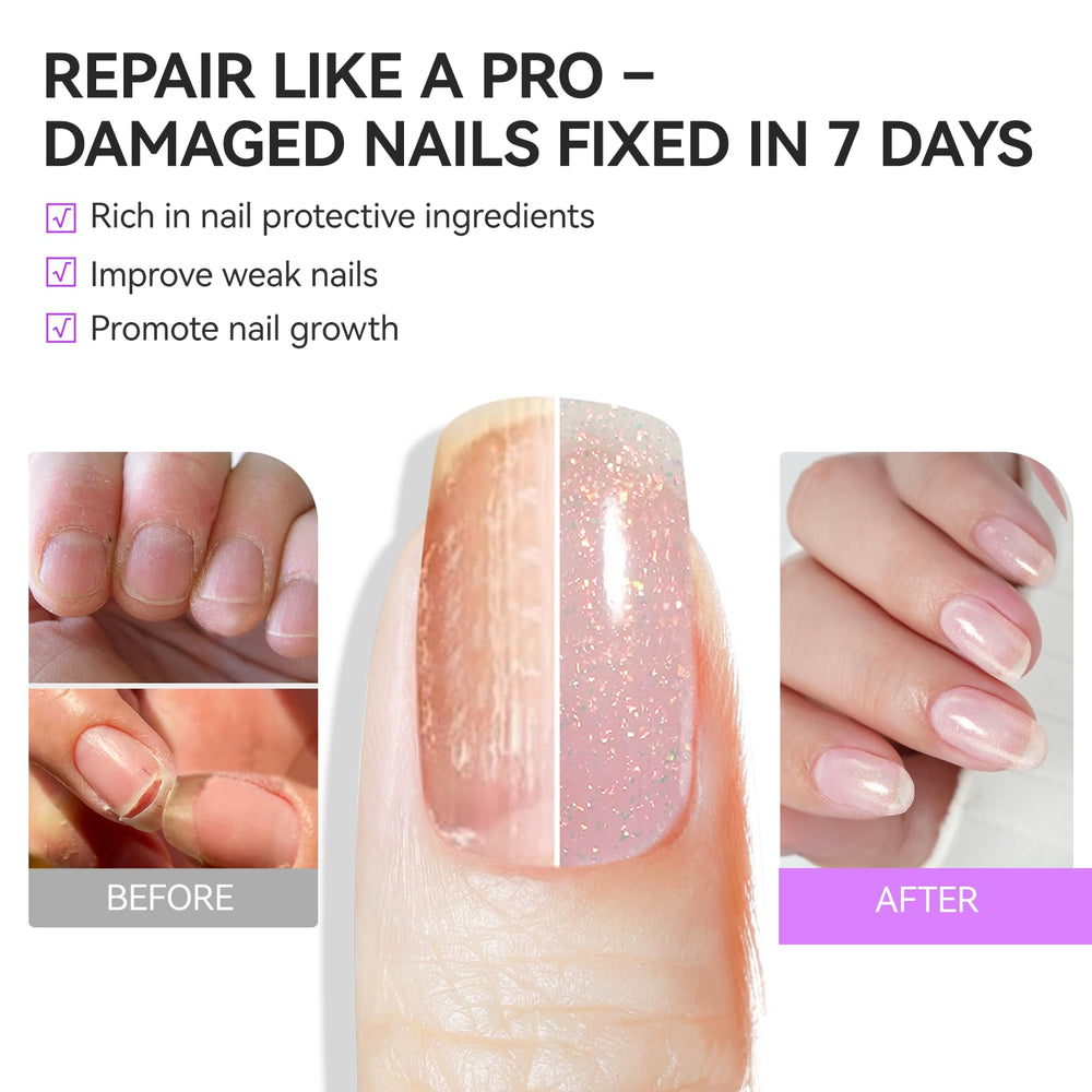 Fast-drying coat on nail swatch for long-lasting shine.
