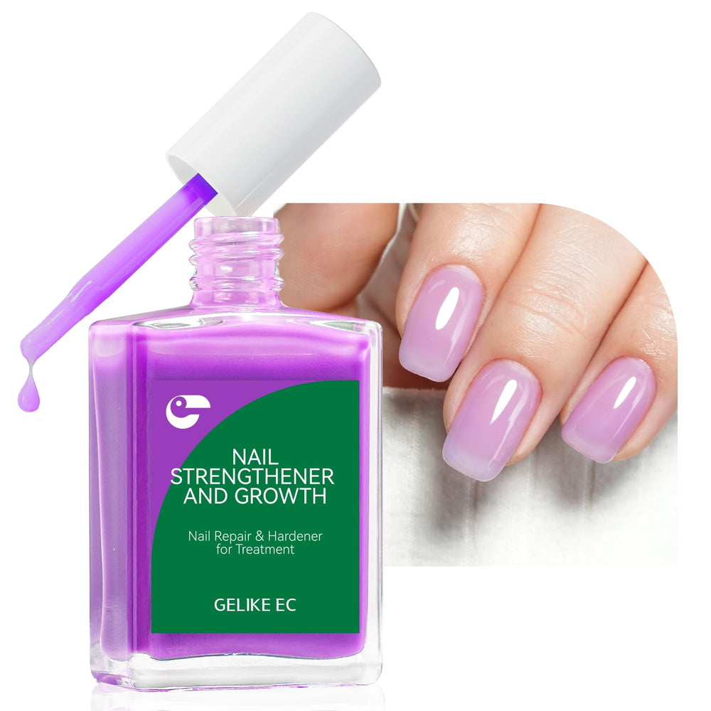 gelike ec Lavender Haze bottle shows natural growth oils for healthy nails