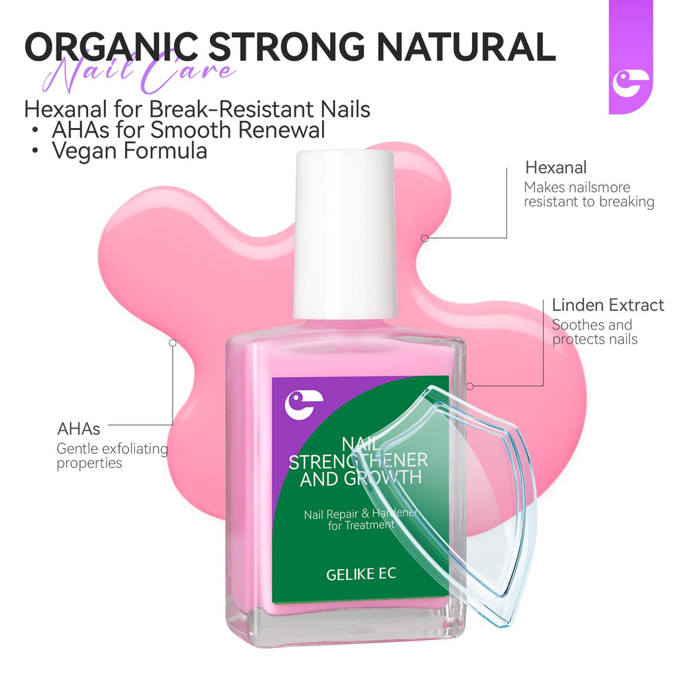 gelike ec Natural Colour Nail Hardener adds beauty while reinforcing nails