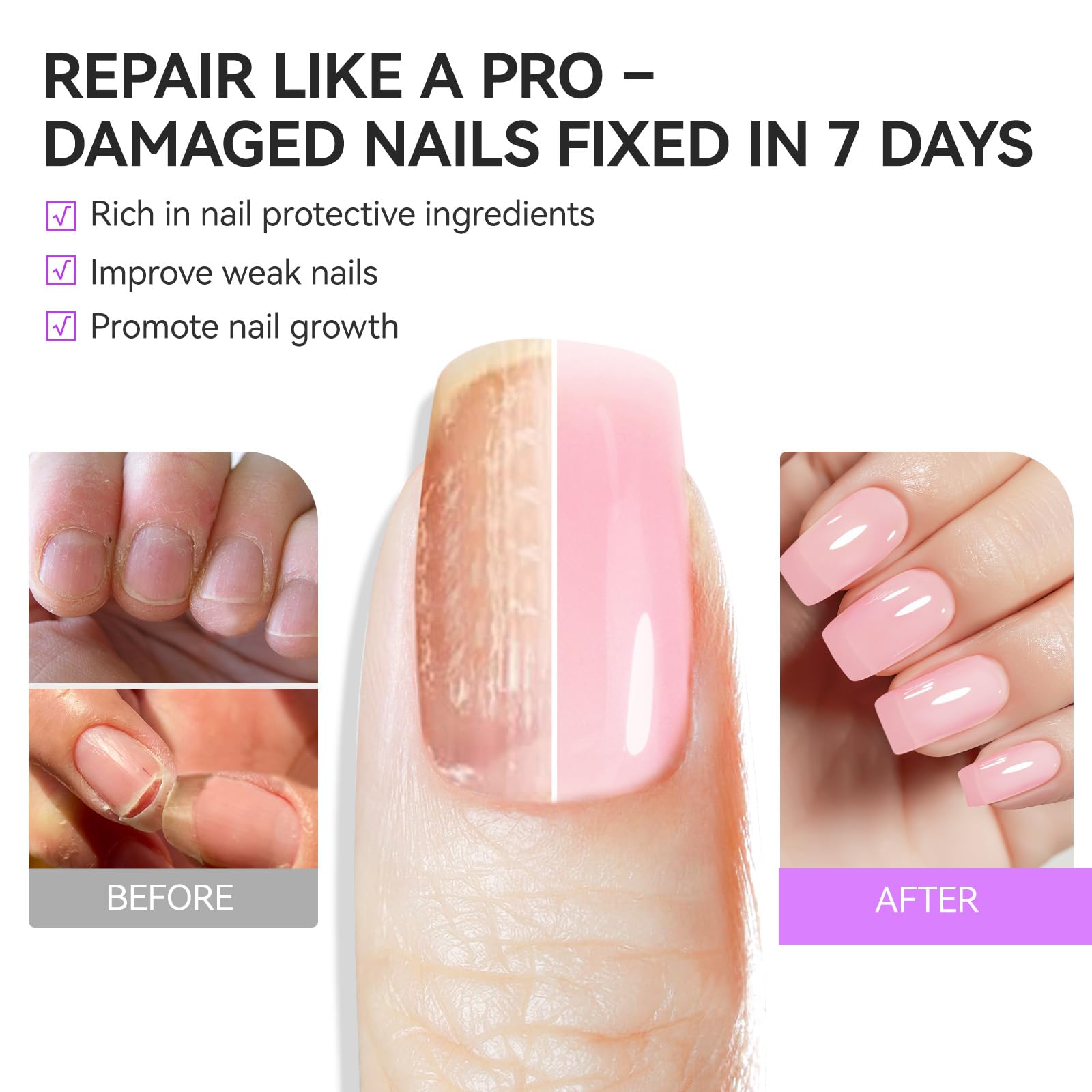 gelike ec Natural Tint Nail Polish delivers a subtle, natural-looking tint
