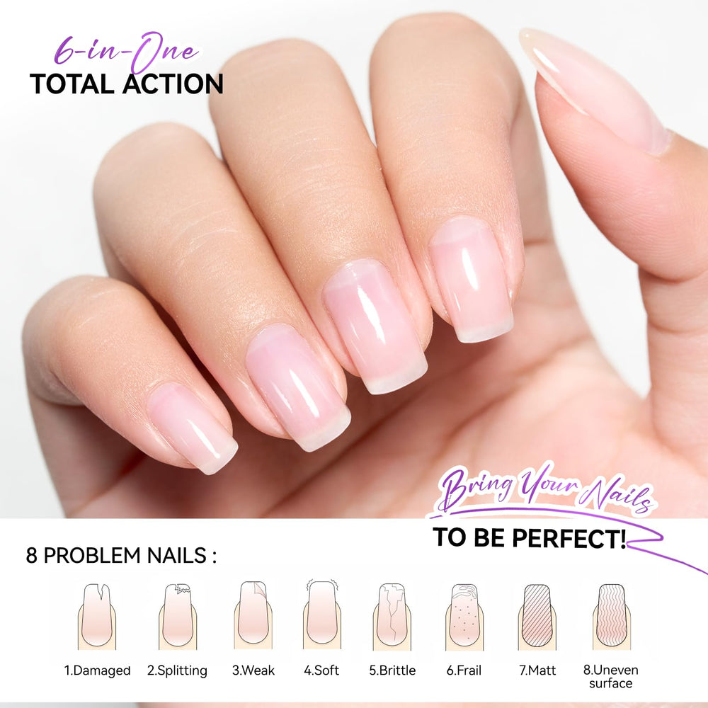 Gelike EC natural tinted finish for healthy-looking nails.