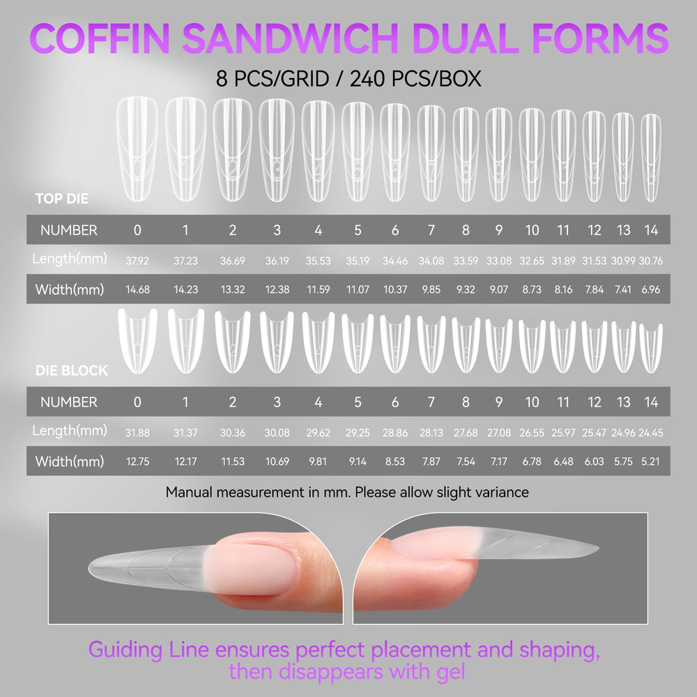 Gelike EC reusable nail forms in eco-friendly kit for long-term use.