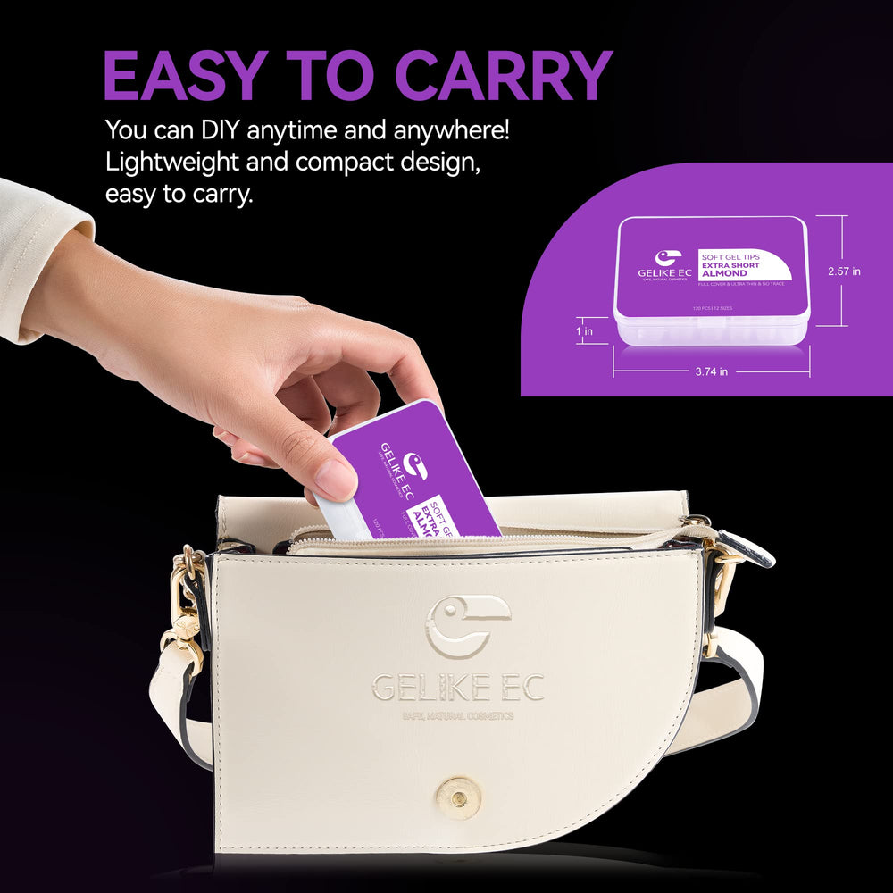 Gelike EC soak-off soft gel material for natural-looking extensions