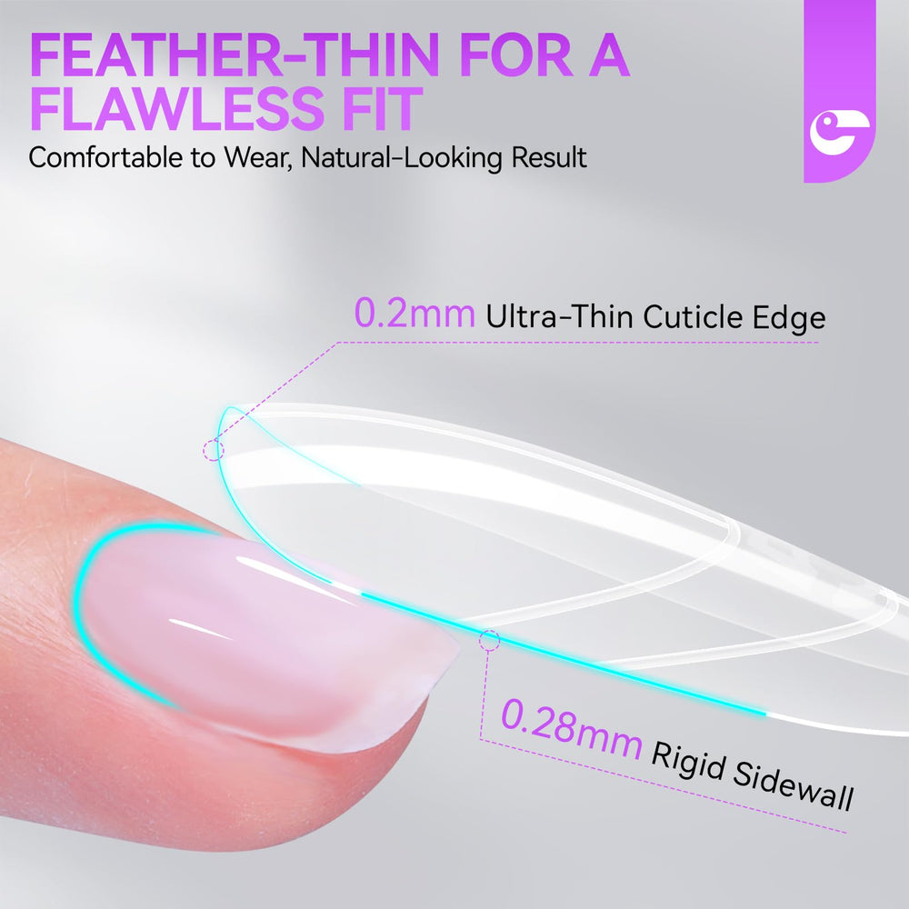 Gelike EC transparent silicone molds illustrating reusable nail form material.