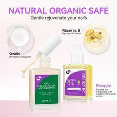 Gelike EC travel-size nail care bottle fits purse for on-the-go use.