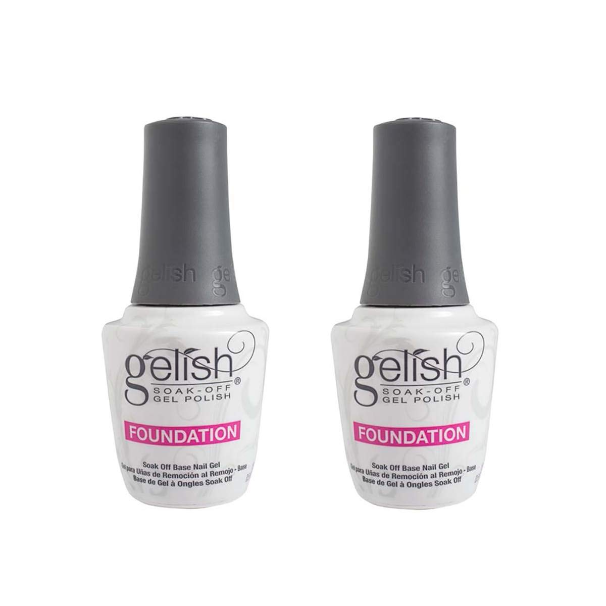 Gelish Harmony, bouteille-base vernis gel, assure une base lisse pour une couleur durable.