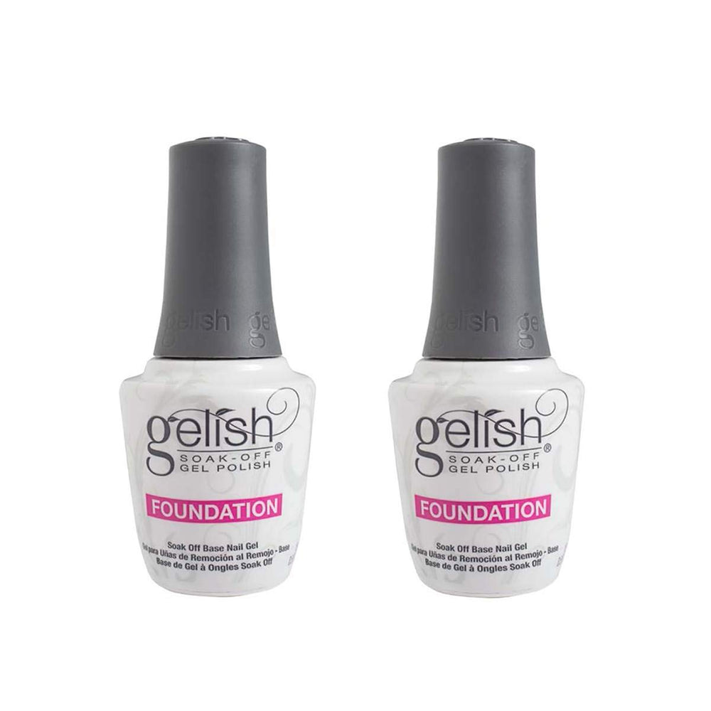 Gelish Harmony, bouteille-base vernis gel, assure une base lisse pour une couleur durable.