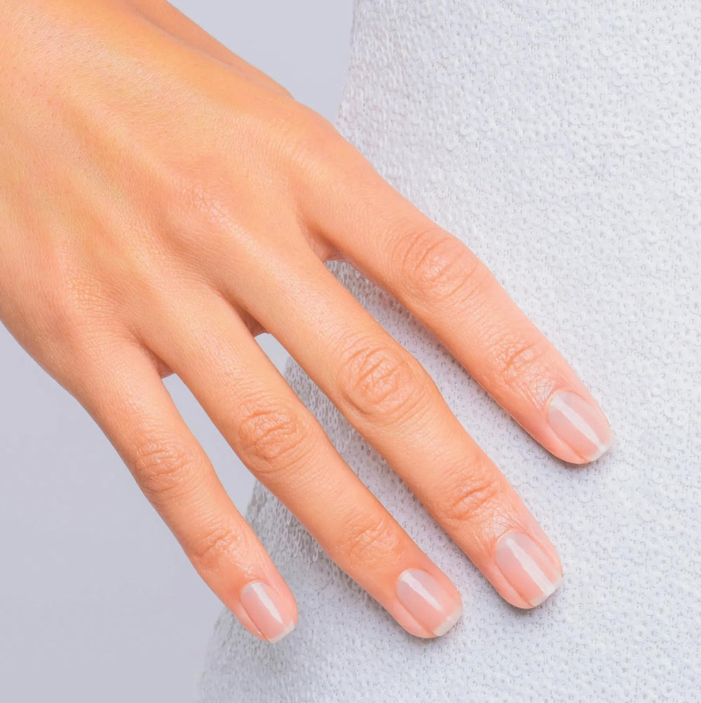 Gelish nails before removal at prep stage