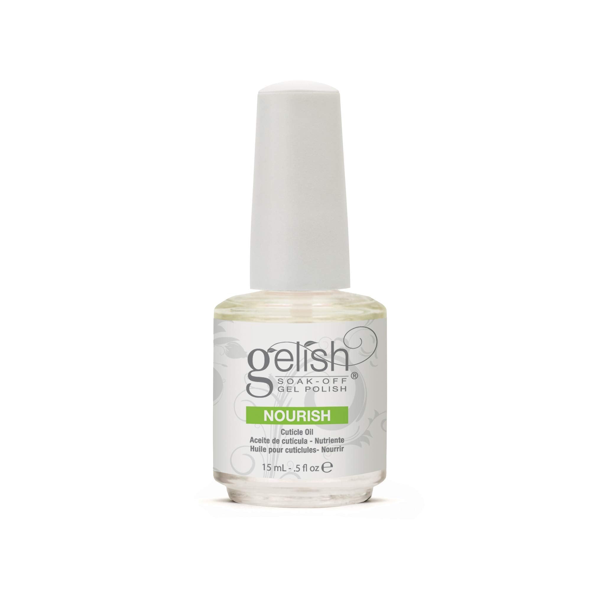Gelish removal process close-up showing soak-off action