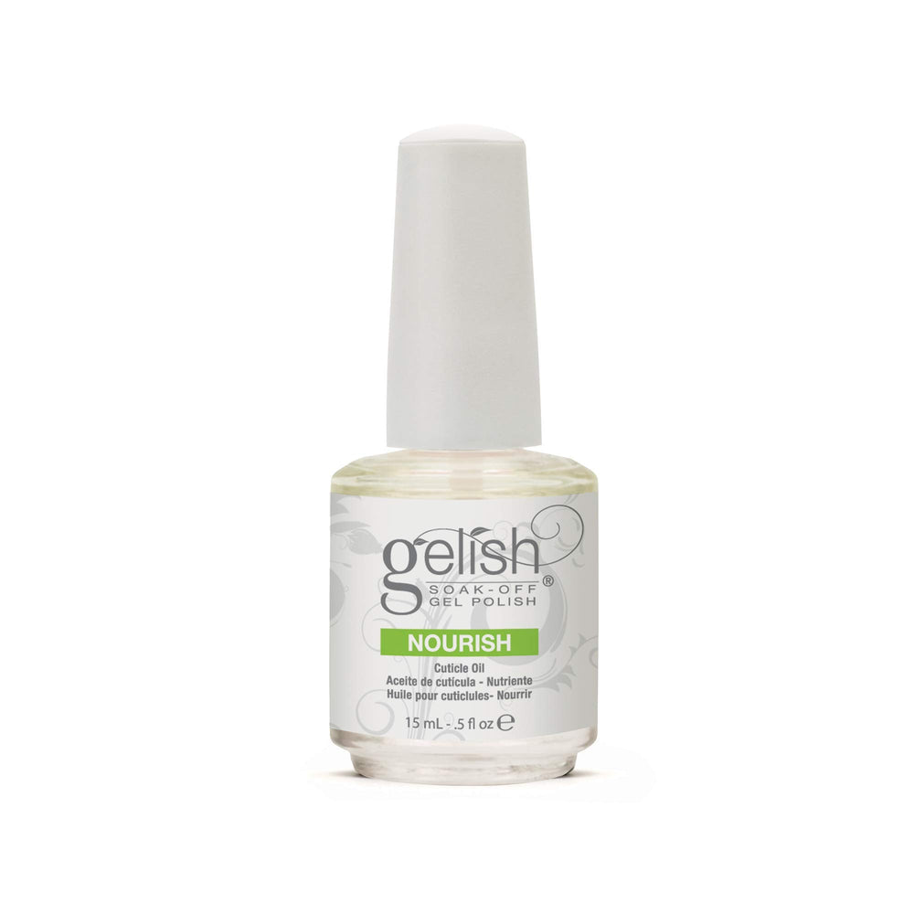 Gelish removal process close-up showing soak-off action