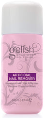 Gelish remover bottle 120ml cap close-up showing secure seal for mess-free use