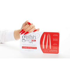 Gelish Soft Gel Tips clear tips ideal for discreet, long-lasting manicures.