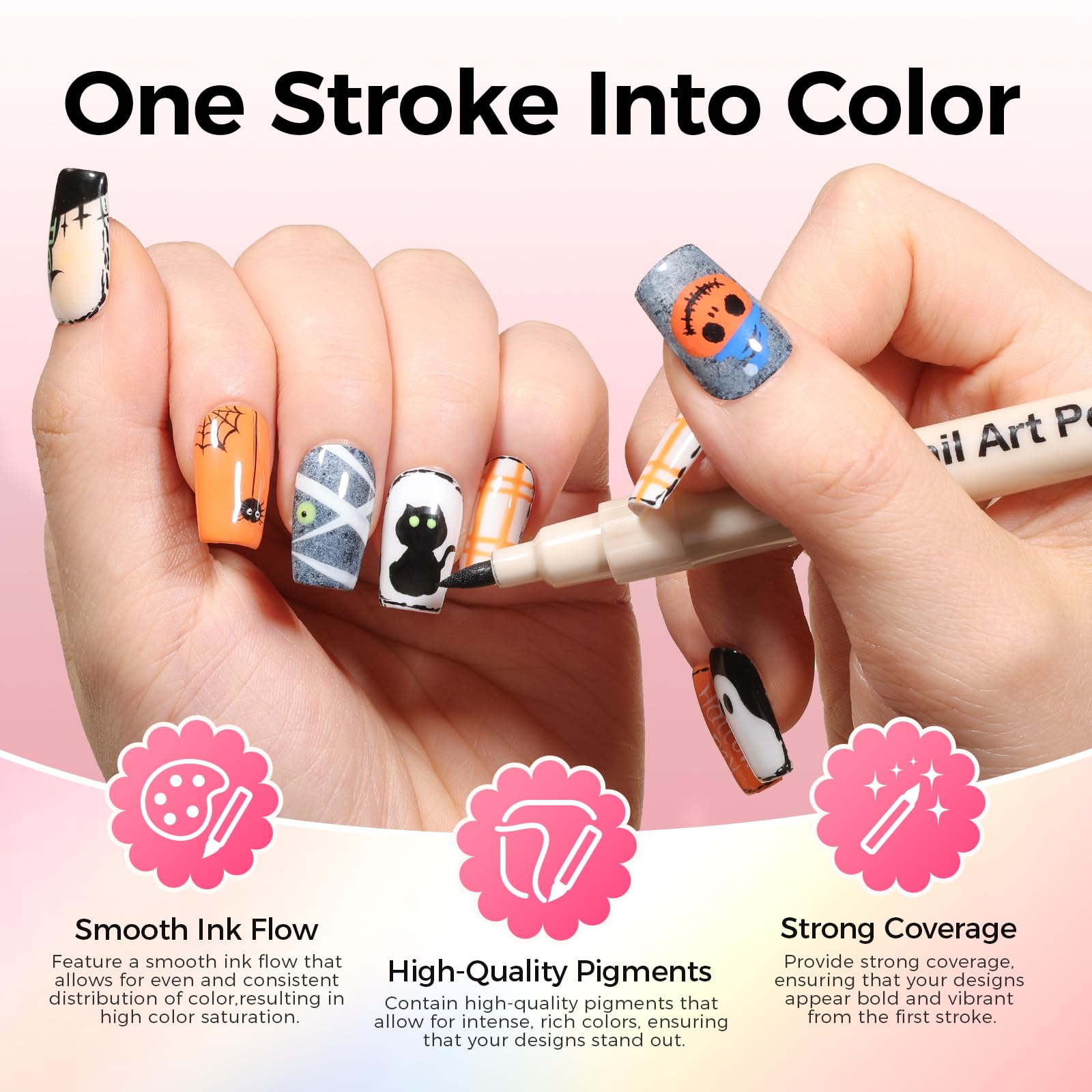 GELLAKTIK long lasting waterproof pigments for durable nails