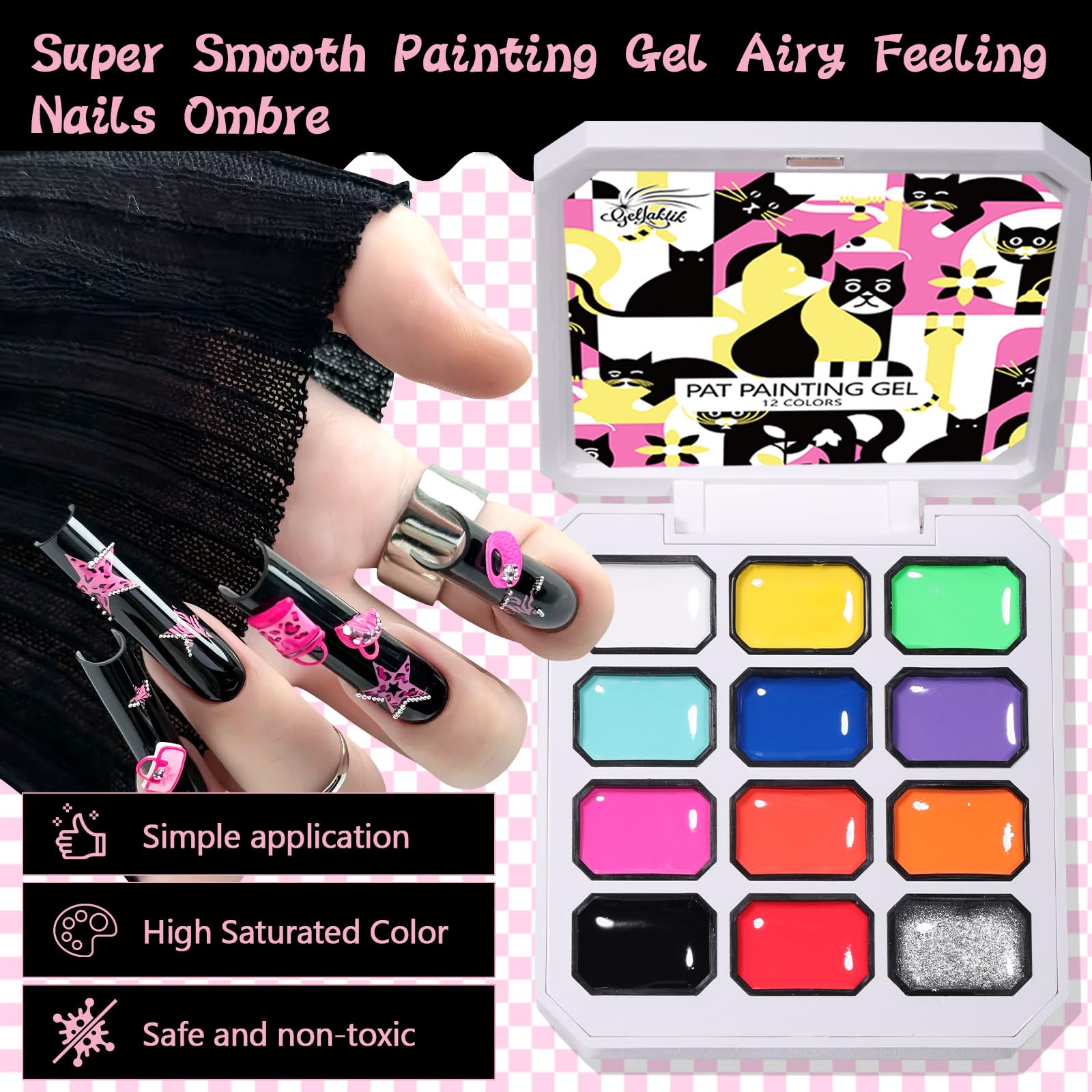 GELLAKTIK nail art stickers sheets add creative accents