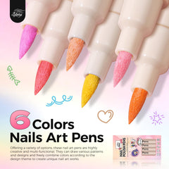 GELLAKTIK precision 0.7mm nail art pen for clean lines.