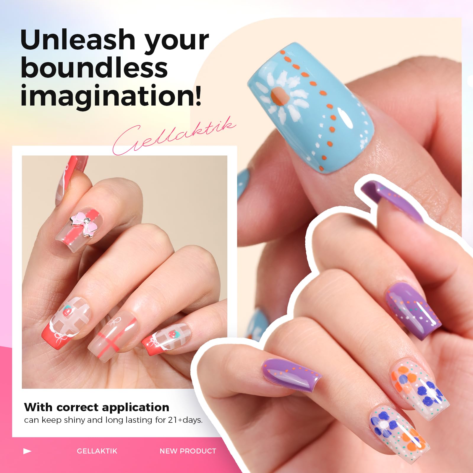 GELLAKTIK versatile nail-art application for occasions and personal style