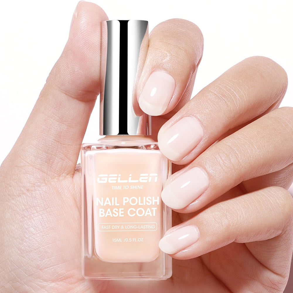 GELLEN 4-in-1 base coat strengthens nails and creates a smooth base.