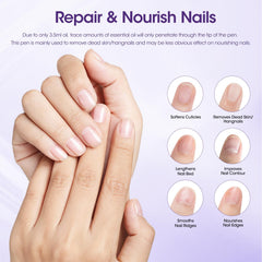 GELLEN 4-in-1 nail care benefits and application in action.