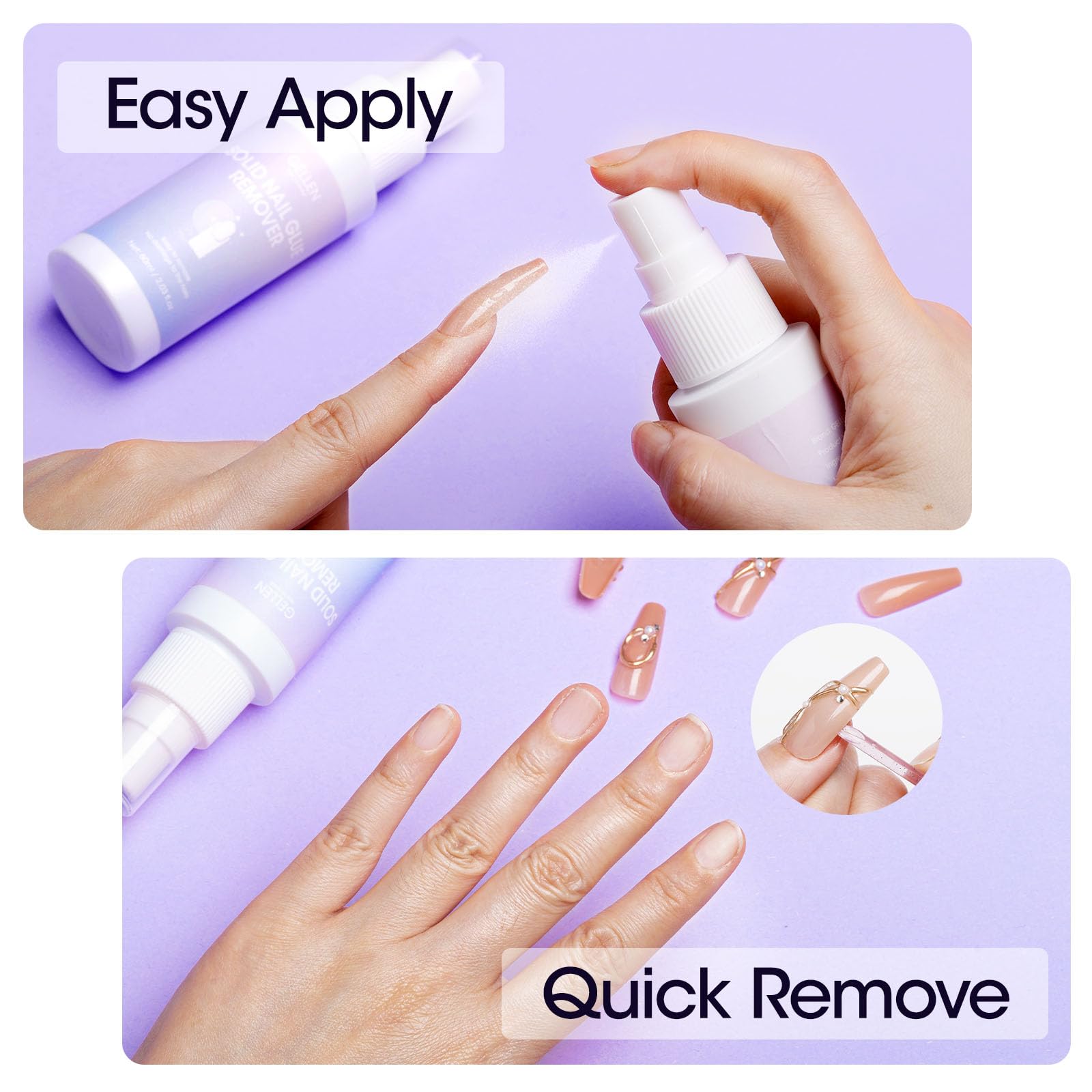 GELLEN acetone-free formula protecting natural nails
