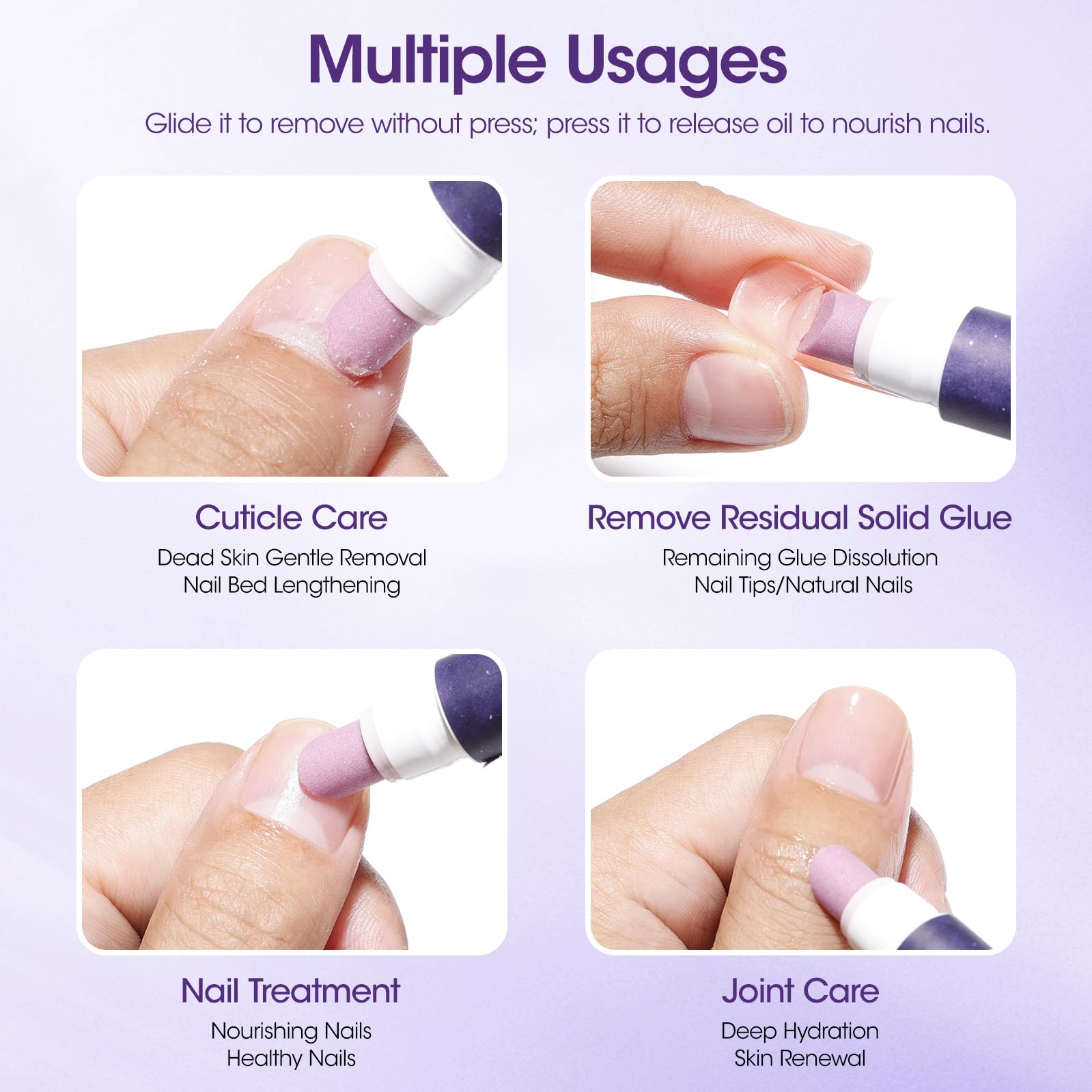 GELLEN after-use nails appear nourished and shinier.