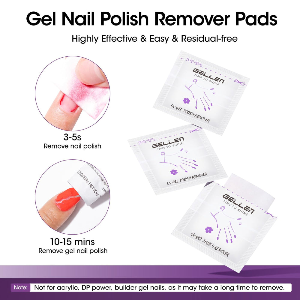 Gellen alcohol wipes cleaning for nails prep and residue removal