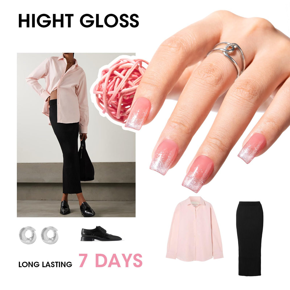 GELLEN at-home manicure setup illustrating fast-drying application.