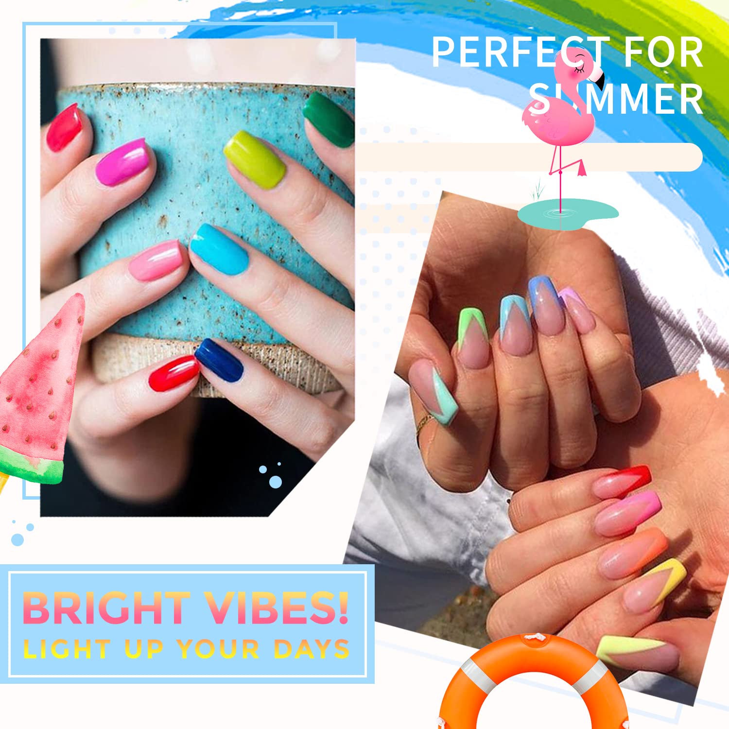 At-home manicure setup with GELLEN polish and tools