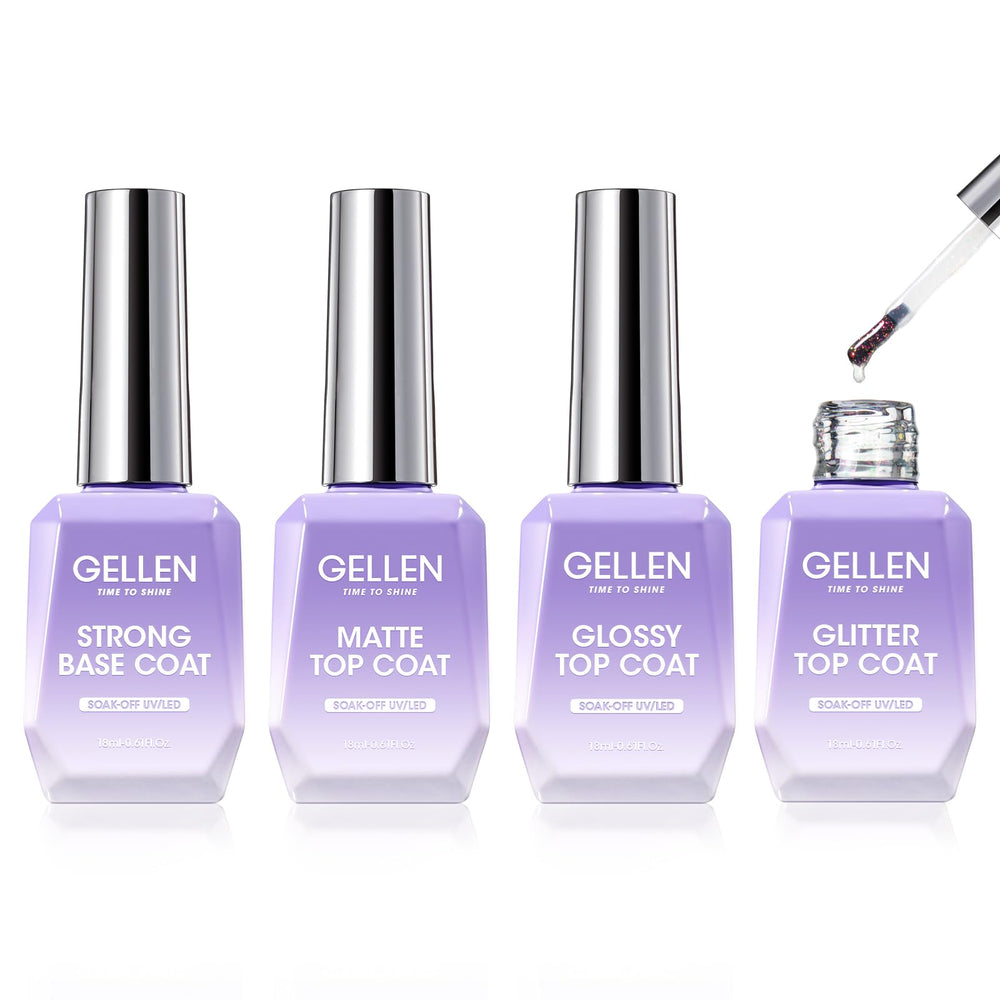Gellen base coat bottle for smooth gel adhesion on natural nails