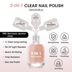 GELLEN base coat application on nail shows ridge filling and prep for polish.