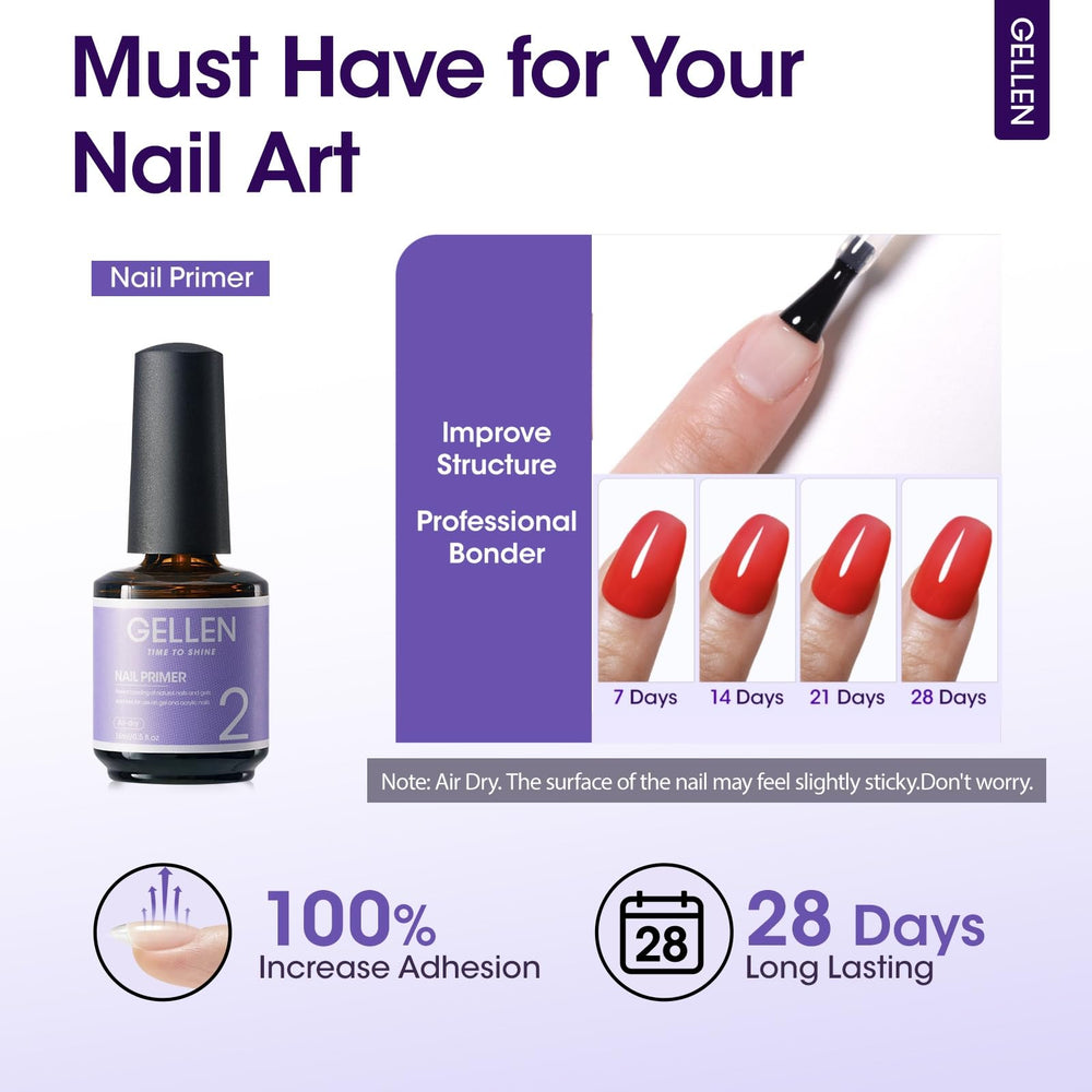 Gellen Base coat application shows seamless layer for even foundation and longevity.