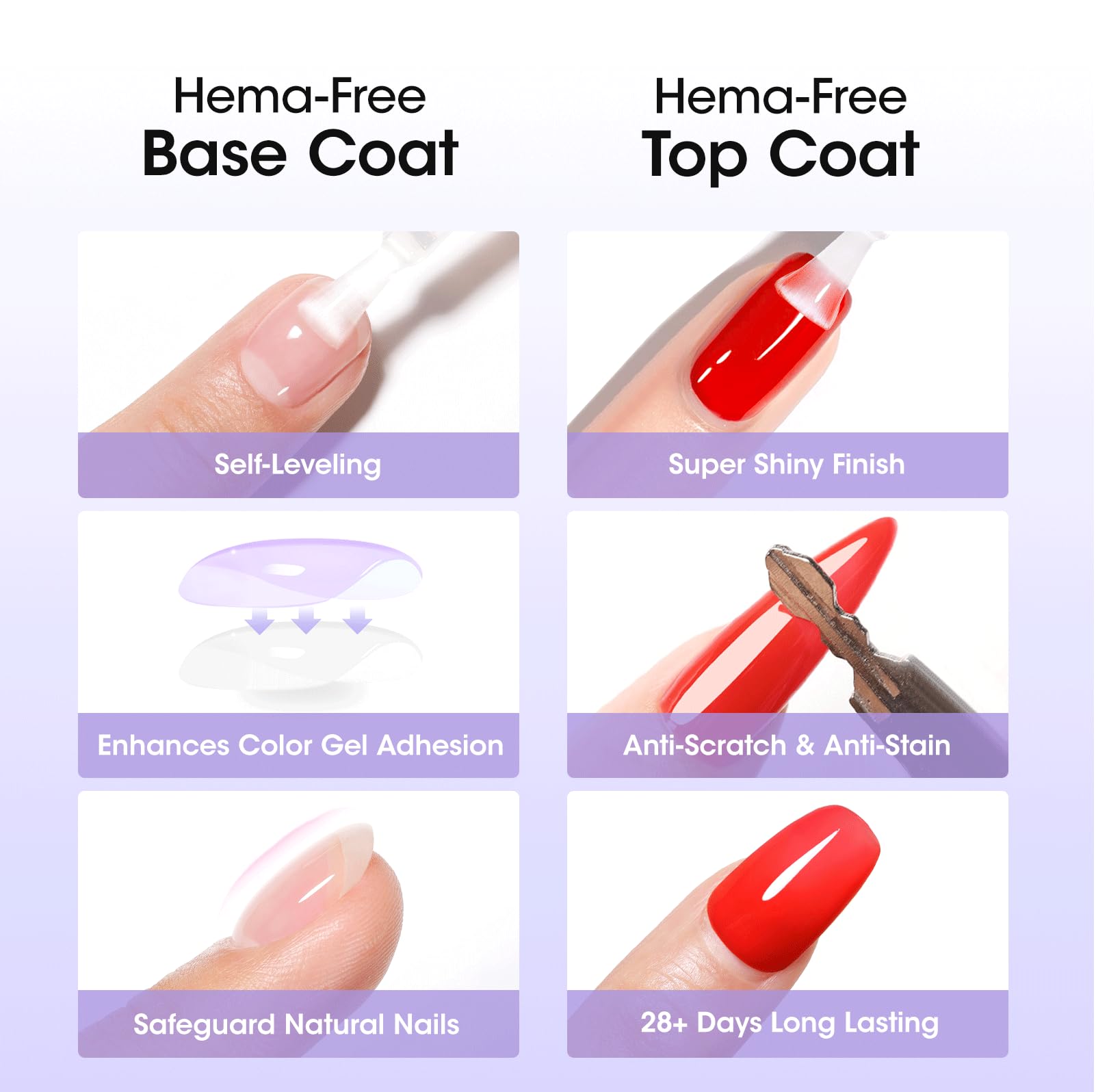 GELLEN base coat close-up shows smooth, even application.