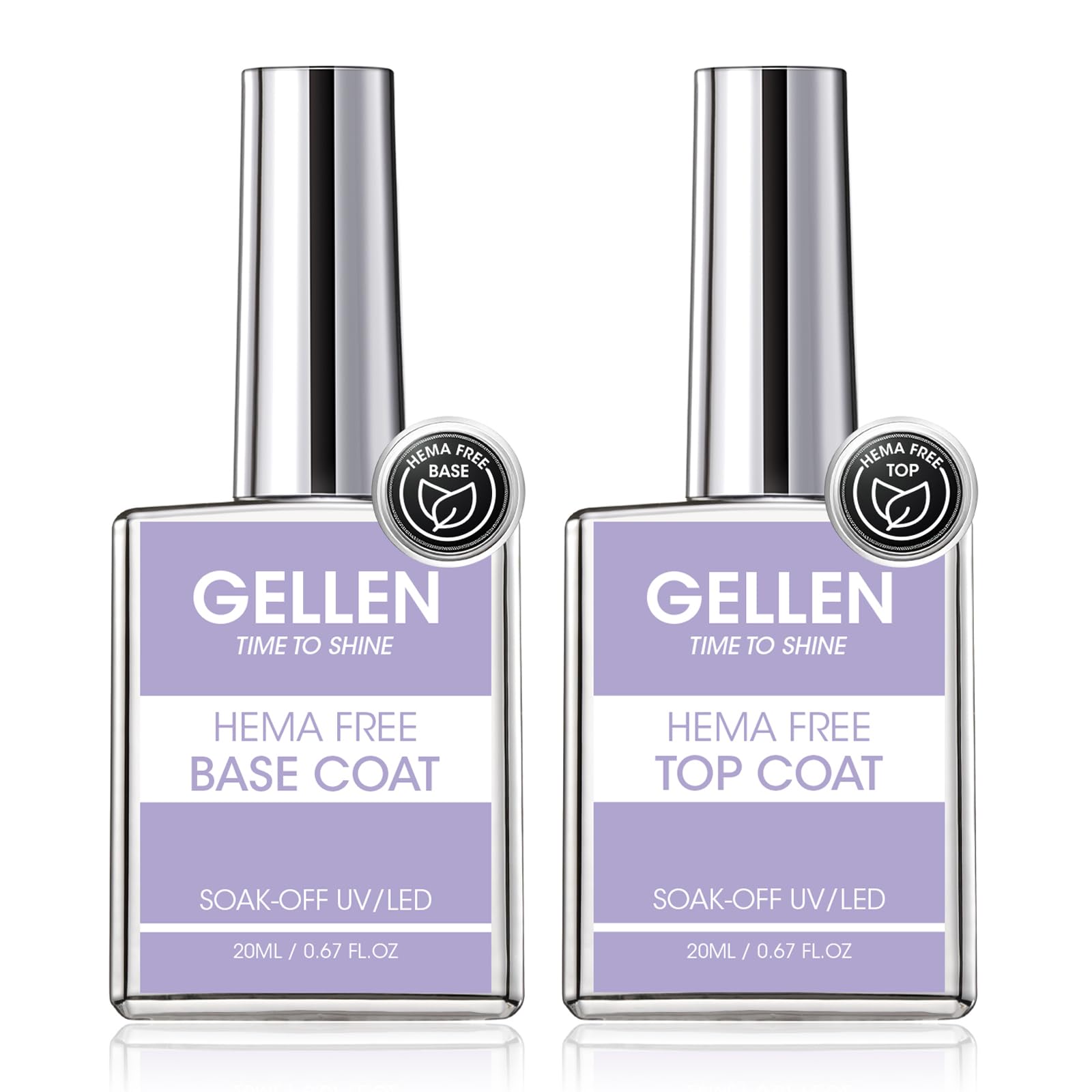 GELLEN base coat bottle ready to protect nails and boost adhesion.