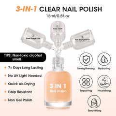 GELLEN Base Coat brush applying a smooth ridge-filling layer on nails.