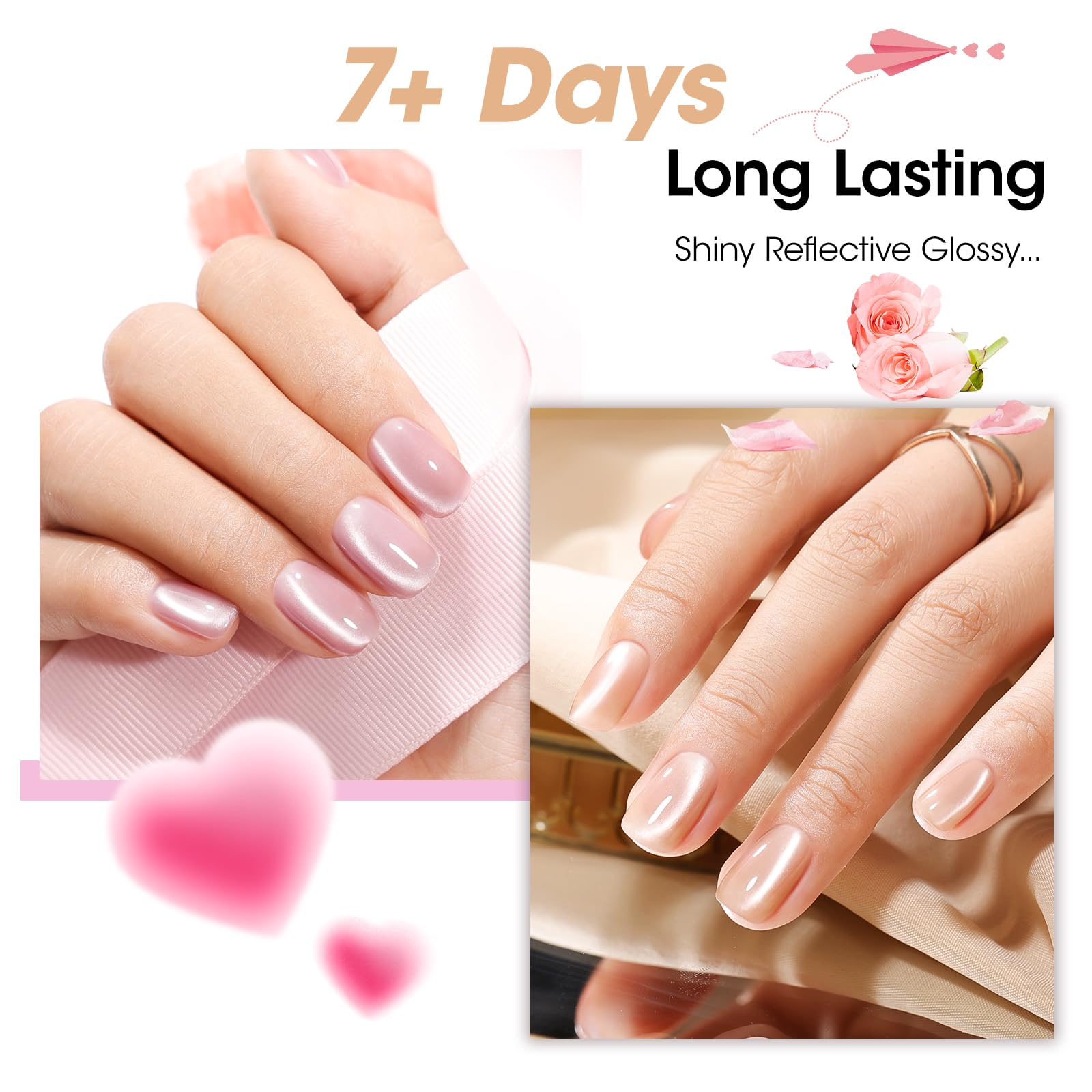 GELLEN Beginner-friendly manicure steps help achieve professional-looking cat eye nails.