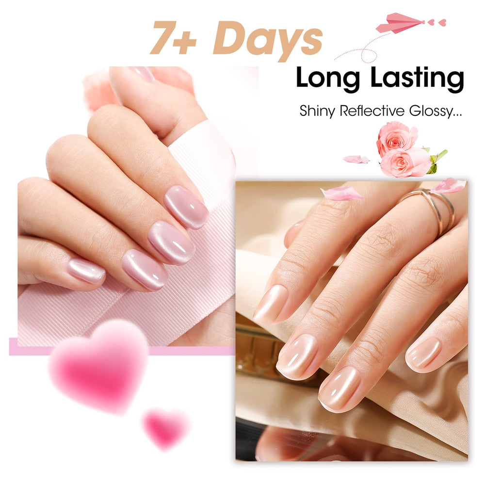 GELLEN Beginner-friendly manicure steps help achieve professional-looking cat eye nails.