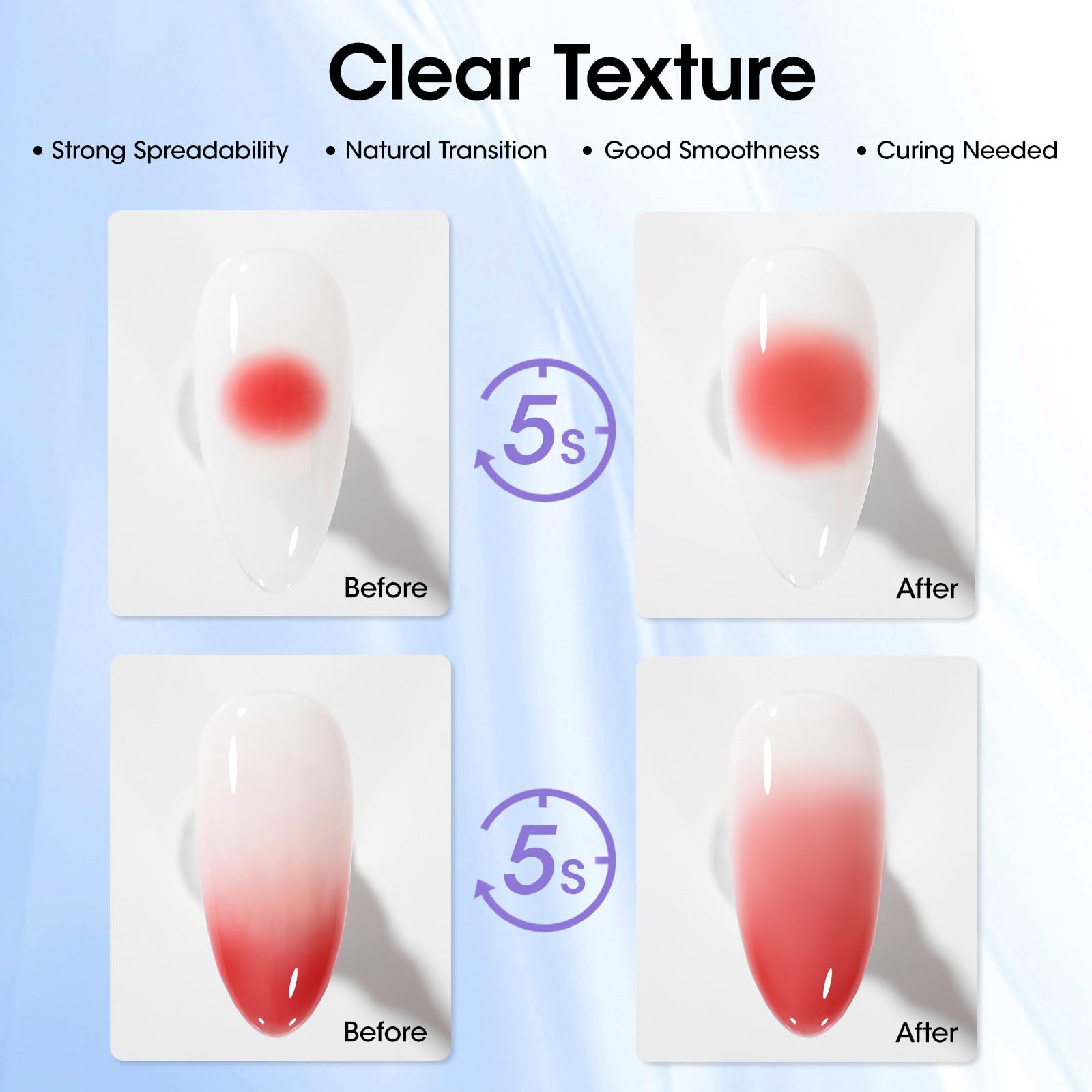 GELLEN Blooming Gel curing under UV/LED lamp for quick manicure.
