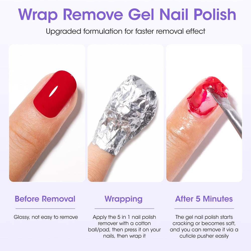 GELLEN botanical oil-infused formula protects nails during removal.