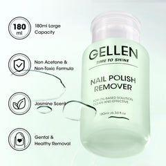 Close up of GELLEN pump head for precise, mess-free dispensing.