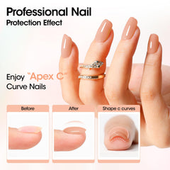 GELLEN builder gel apex creation supports sturdy C-shape sculpting.