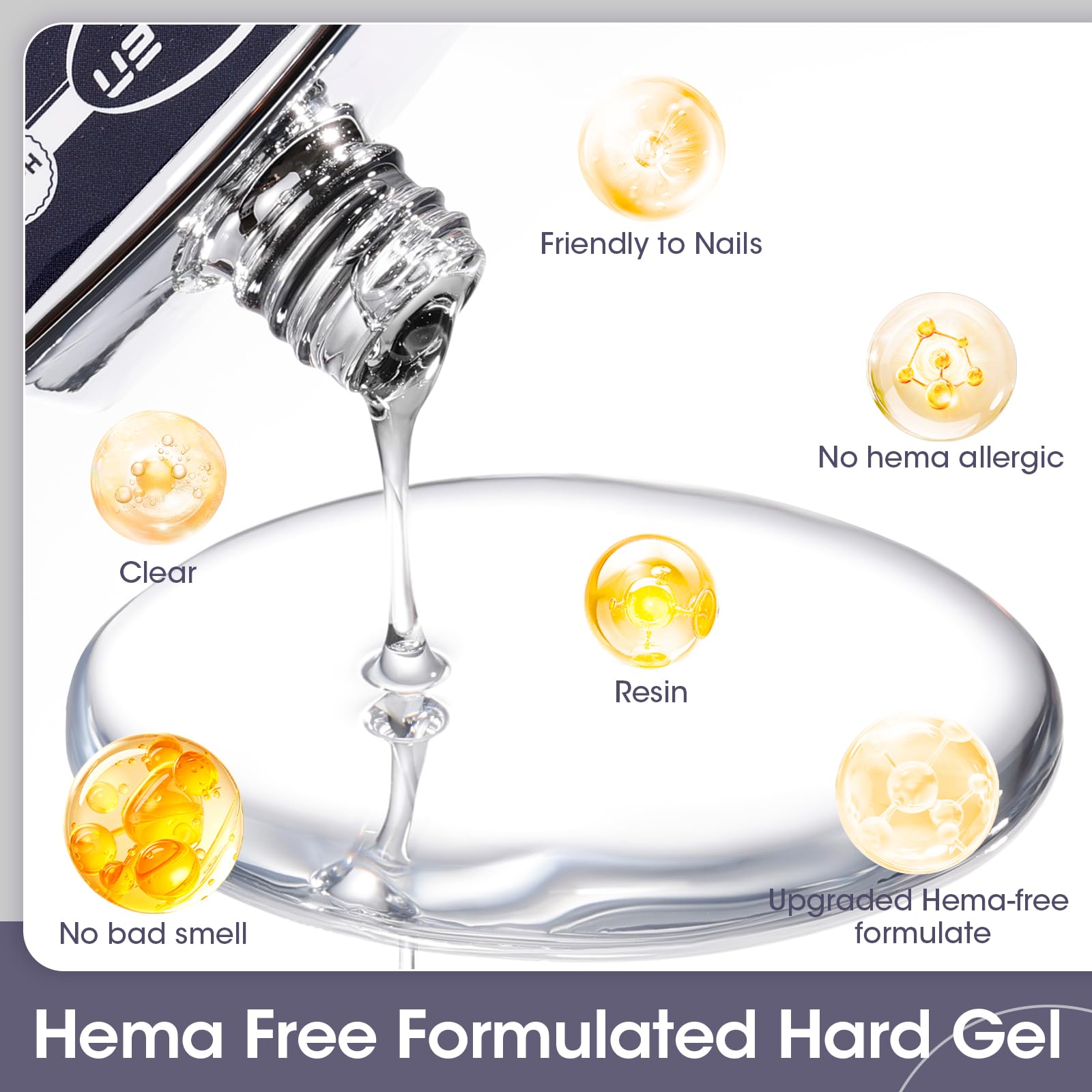 Gellen gel bottle with clear measurement markings for precise DIY nails.