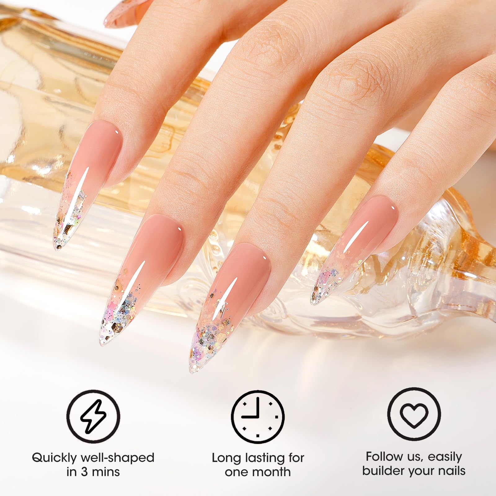 GELLEN Builder Gel durable finish after curing