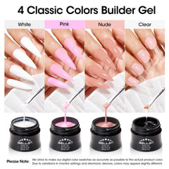 GELLEN Builder Gel Kit milky white for sculpted nails at home
