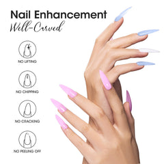 GELLEN Builder Gel Kit Violet nails for versatile pastel designs at home