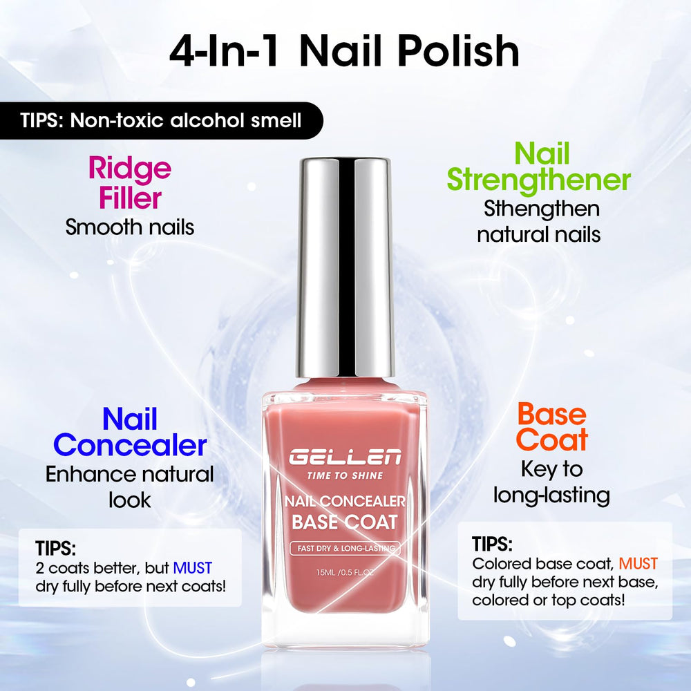 GELLEN calcium-based formula strengthens nails while smoothing ridges.