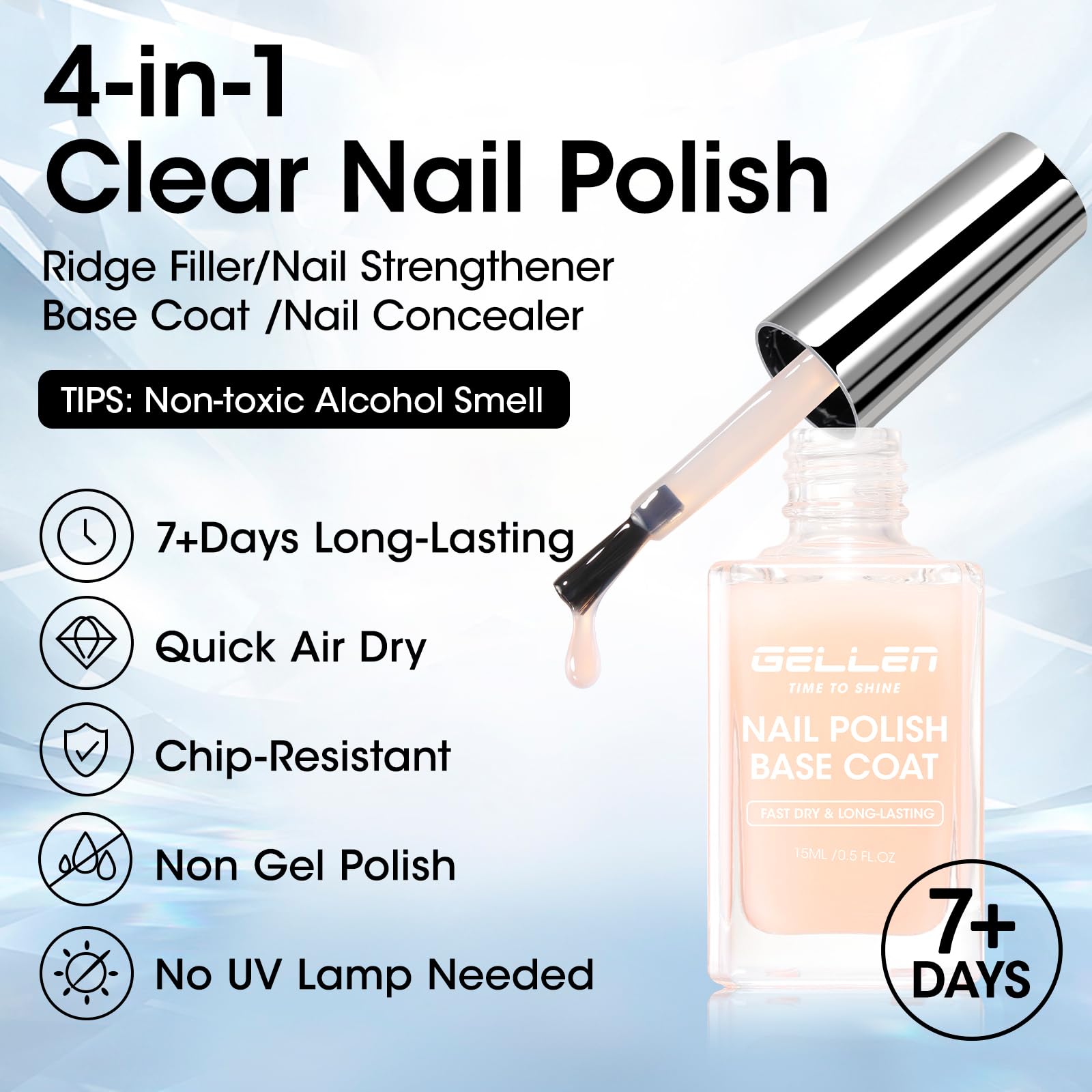 GELLEN calcium formula boosts nail resilience for thin nails.