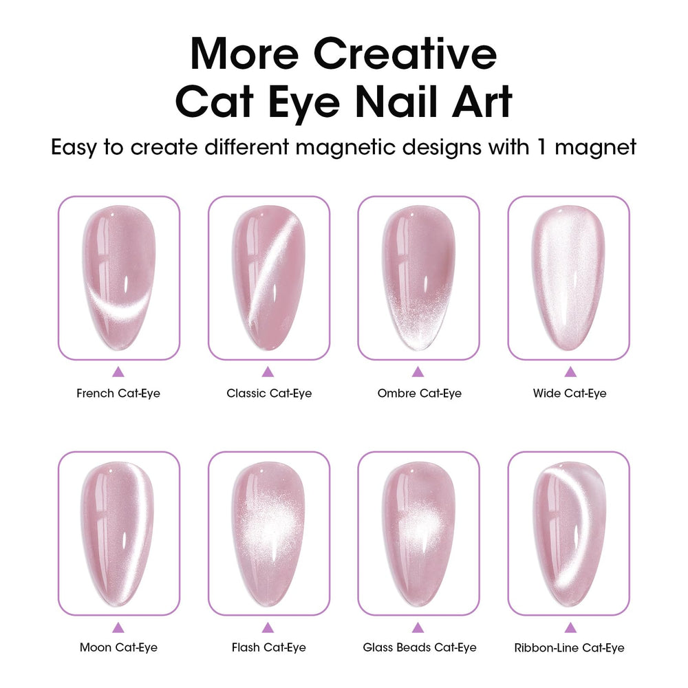 GELLEN Aurora wave cat eye effect sample achievable with the magnet.