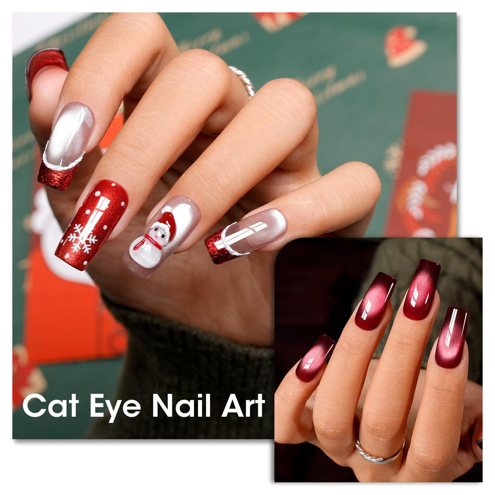 GELLEN gradient fade cat eye look with smooth color transition.