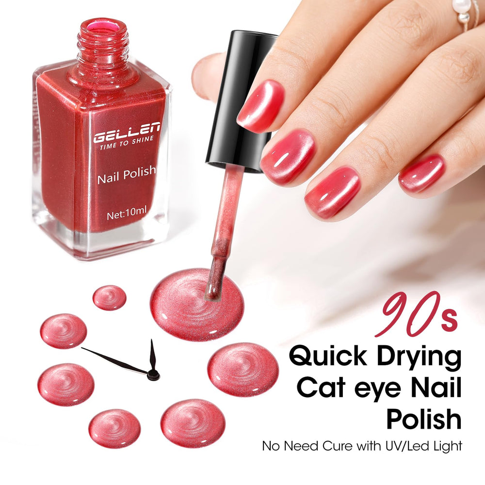 GELLEN base coat and top coat enable up to seven days wear.