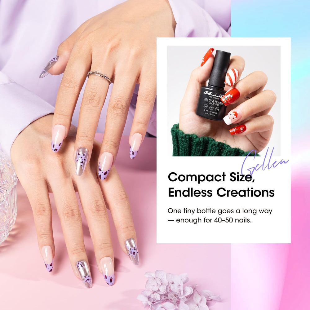 GELLEN cat-eye top coat with magnet producing dimensional light patterns